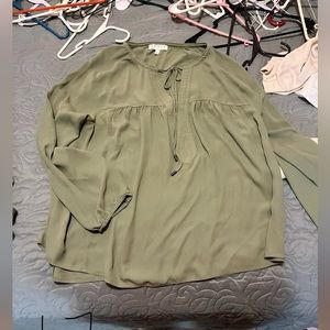 Green Chaus Blouse